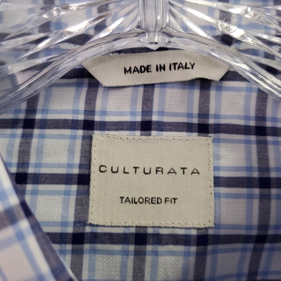 GENTLY USED CULTURATA MEN PLAID LONG SLEEVE SHIRT - Picture 7 of 7